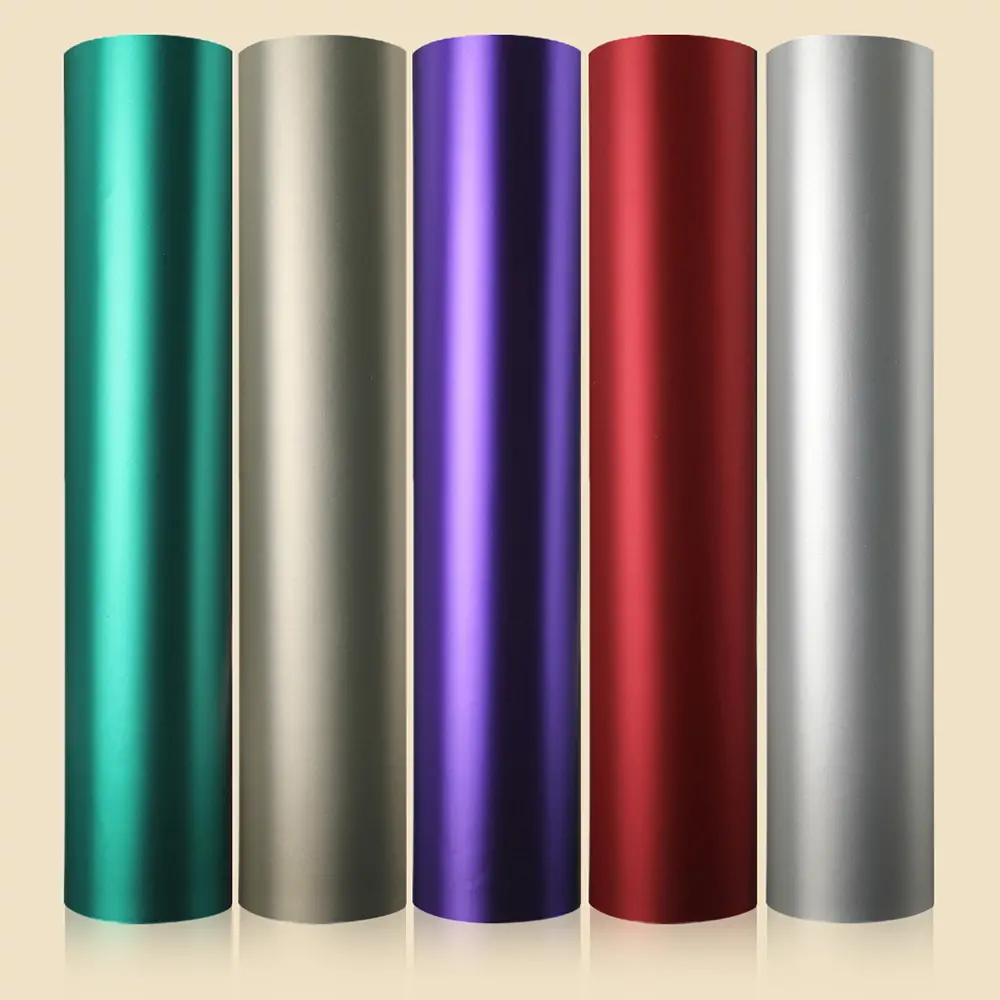 Matte Chrome Vinyl 30.5cm x 152cm HIETEX Adhesive Vinyl - Image 2